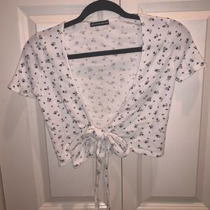 Brandy Melville floral wrap top